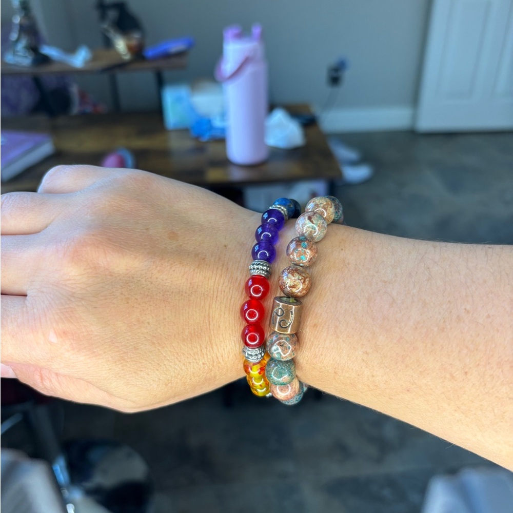 Cancer Zodiac Sign Beaded Bracelet Set